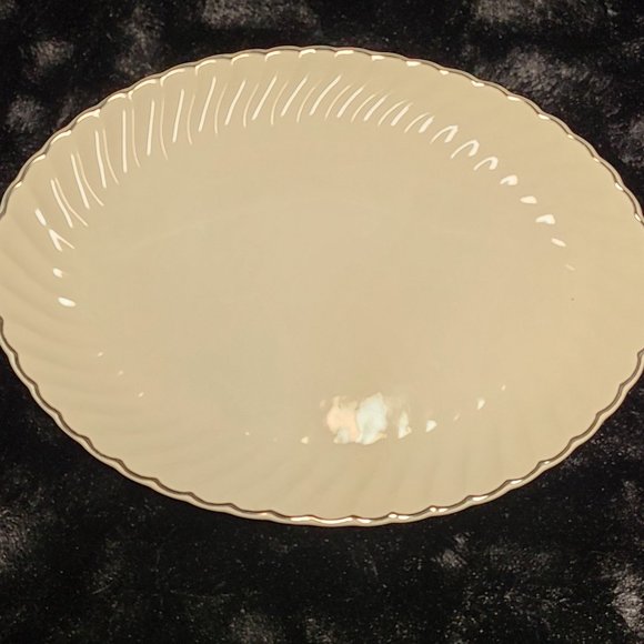 PLATINUM SWIRL - Serving Bowl & Platter Set - Picture 6 of 7